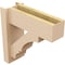 Ekena Millwork 6-in W x 16-in D x 16-in H Balboa Block Rough Cedar Woodgrain TimberThane Outlooker, Primed Tan OUTUR060X16X16BOA44RCPR - alternate 5